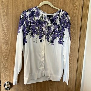 Karen Scott Button Down Sweater, size OX